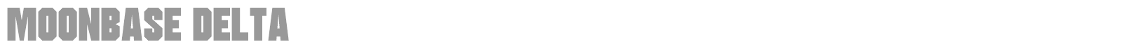 Moonbase Delta font preview
